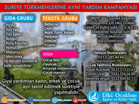 Suriyeli Türkmenlere yardım kampanyası - Kırıkkale Haber, Son Dakika Kırıkkale Haberleri