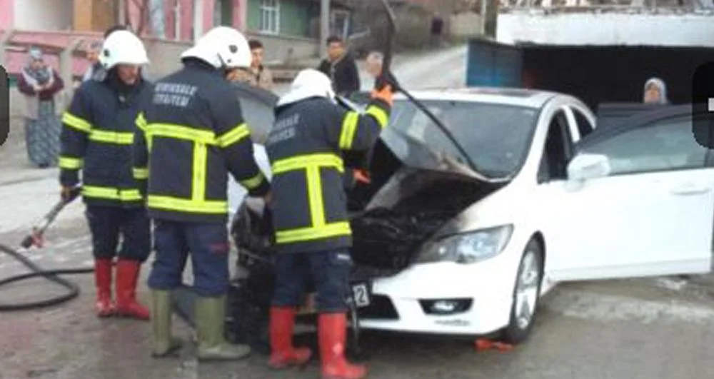 Kırıkkale’de araç yangını - Kırıkkale Haber, Son Dakika Kırıkkale Haberleri