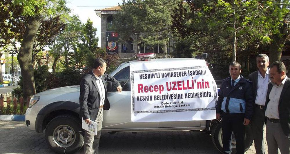 UZELİ’DEN KESKİN’E ZABITA ARACI - Kırıkkale Haber, Son Dakika Kırıkkale Haberleri