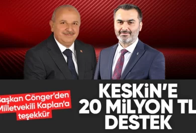 Keskin'e 20 Milyon TL Destek - Kırıkkale Haber, Son Dakika Kırıkkale Haberleri