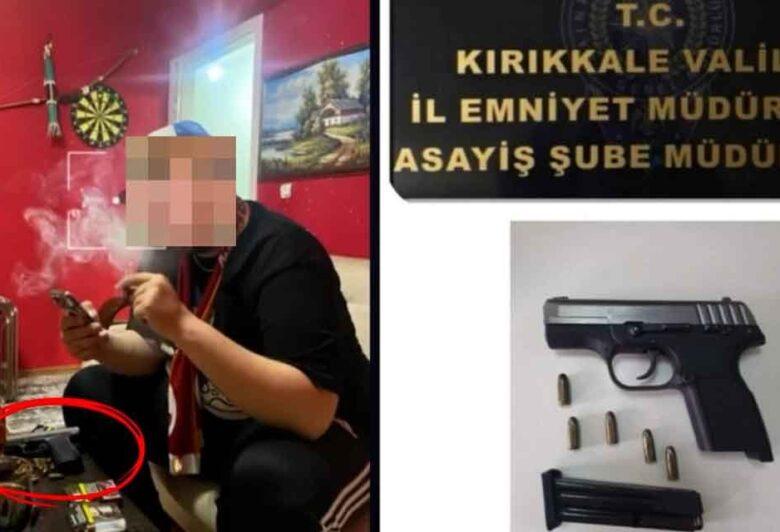 Silahlı Fotoğraf Paylaştı, Polisler Yakaladı! - Kırıkkale Haber, Son Dakika Kırıkkale Haberleri